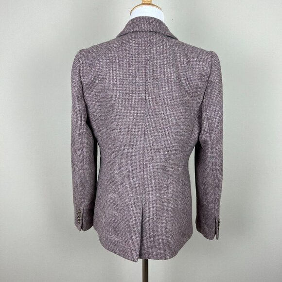 J Crew Parke Blazer Jacket Womens 4 English Birdseye Twill Wool Academia Preppy - Picture 8 of 15